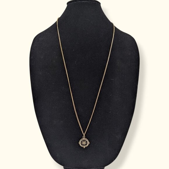 (2/$20) Long Compass Pendant Necklace - Picture 3 of 6